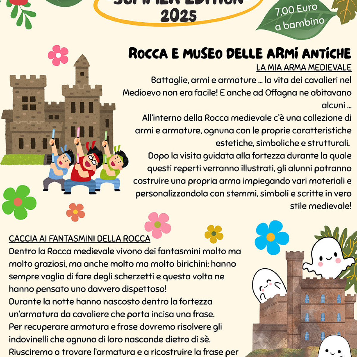 Laboratori estivi 2025 nei musei di Offagna