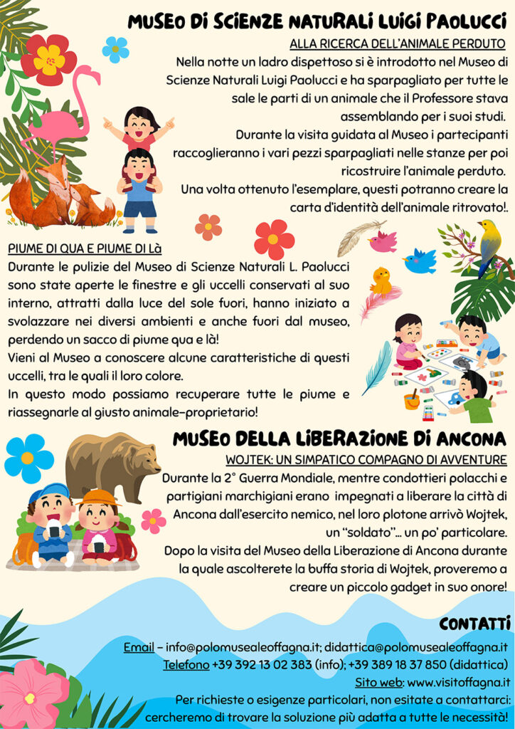 Laboratori estivi 2025 nei musei di Offagna